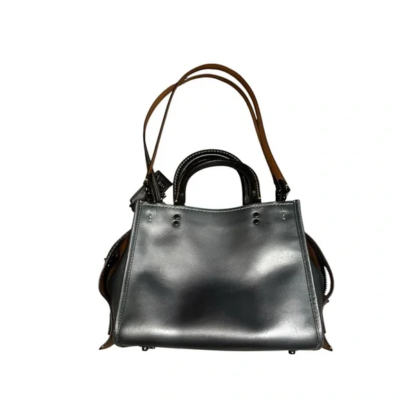 Coach Gray Heart Keith hating rogue bag 25 Embellished Women's Bag - Picture 4 of 16